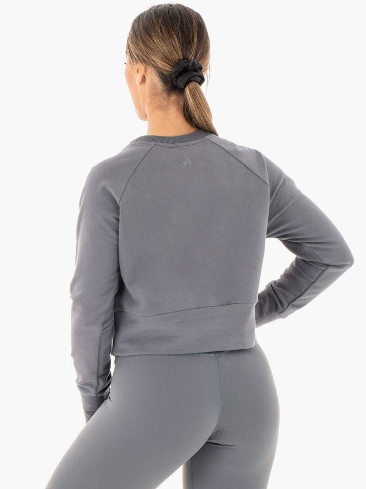 Charcoal Ryderwear Women Sweaters Motion Women's Sweaters | AU2619LH