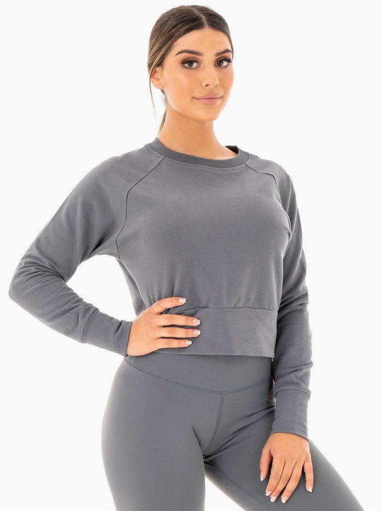 Charcoal Ryderwear Women Sweaters Motion Women's Sweaters | AU2619LH