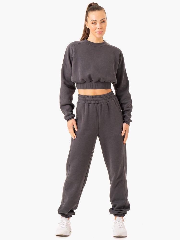 Charcoal Ryderwear Women Sweaters Sideline Women's Sweaters | AU2646AP