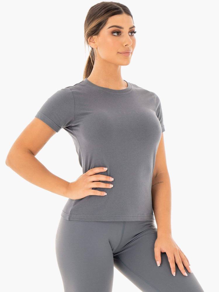 Charcoal Ryderwear Women T Shirts Motion Women's T Shirts | AU2691KI