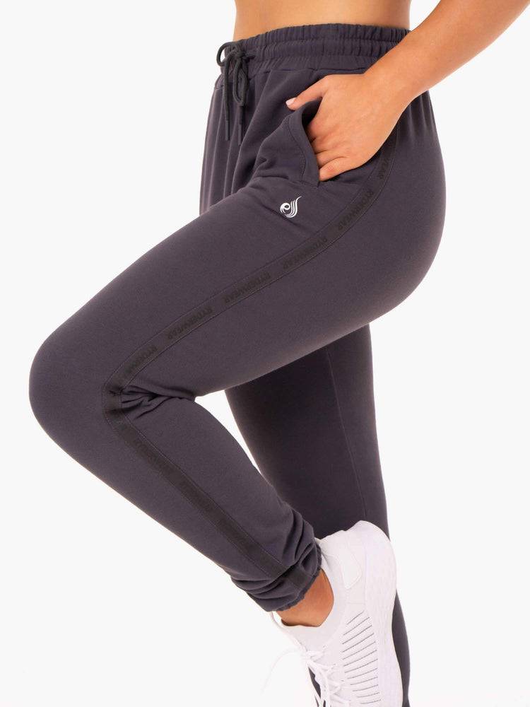 Charcoal Ryderwear Women Track Pants Base High Waisted Women's Track Pants | AU3052DN