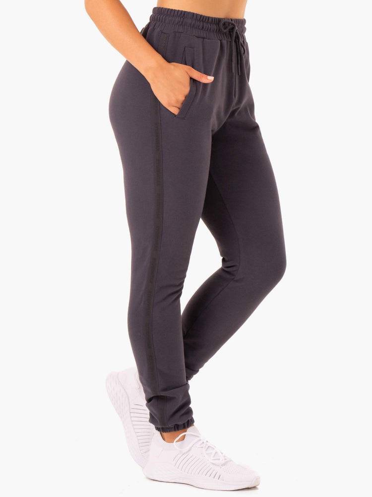 Charcoal Ryderwear Women Track Pants Base High Waisted Women's Track Pants | AU3052DN