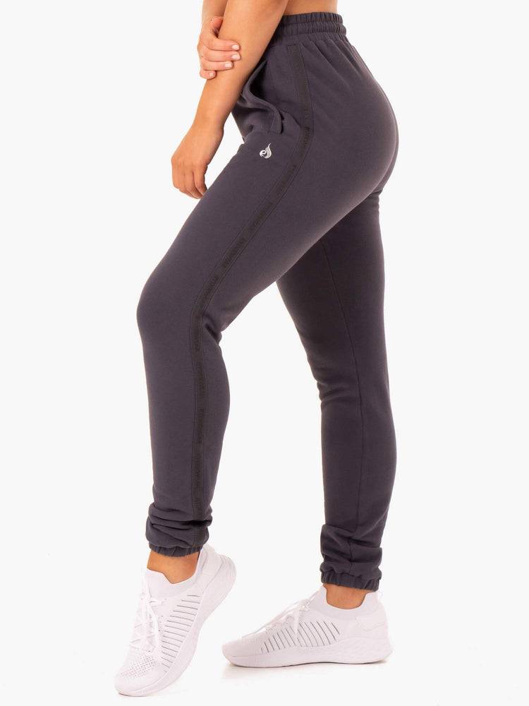 Charcoal Ryderwear Women Track Pants Base High Waisted Women's Track Pants | AU3052DN