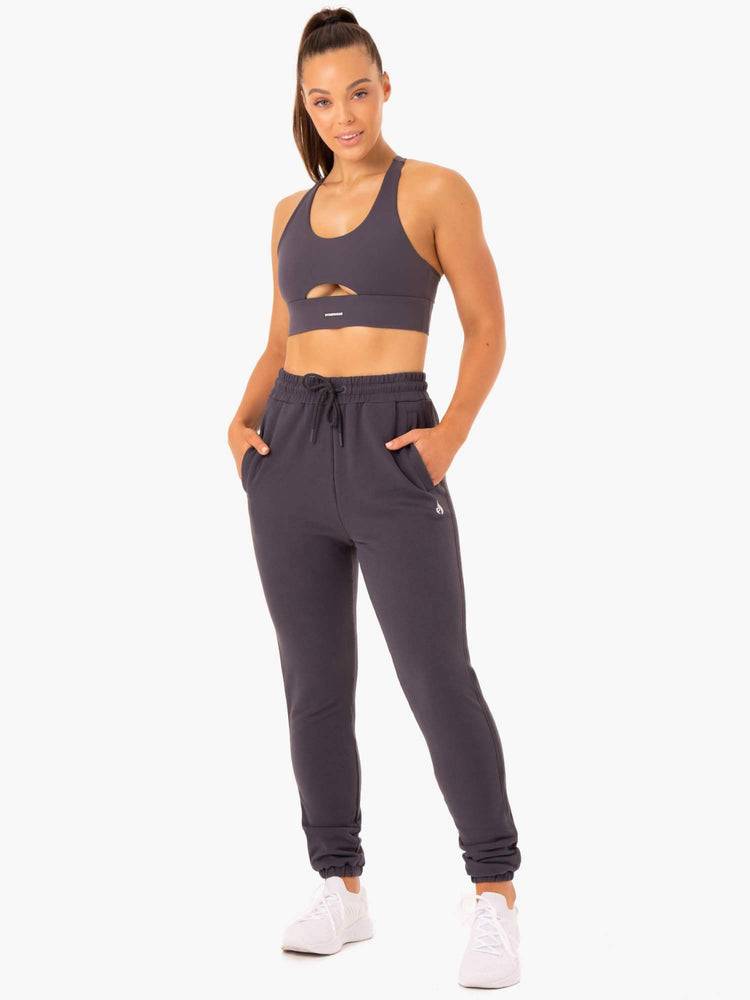 Charcoal Ryderwear Women Track Pants Base High Waisted Women's Track Pants | AU3052DN