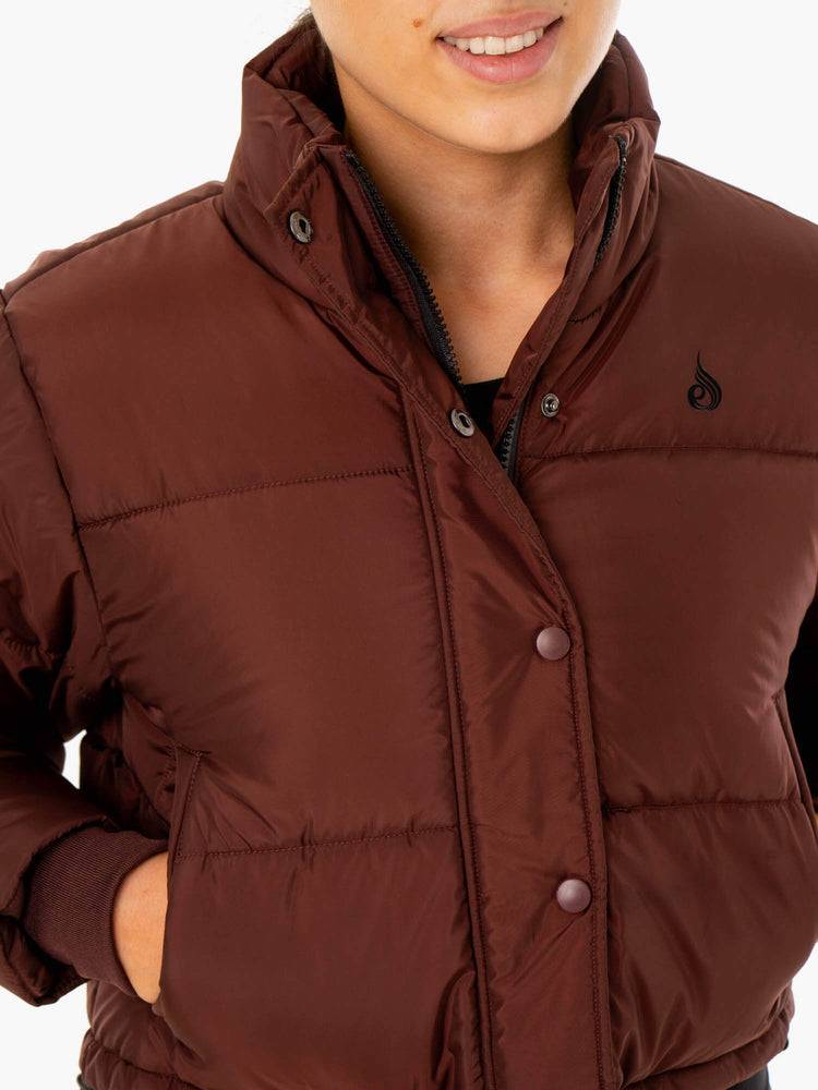 Chocolate Ryderwear Women Jackets Apex Puffer Women's Jackets | AU1717RW