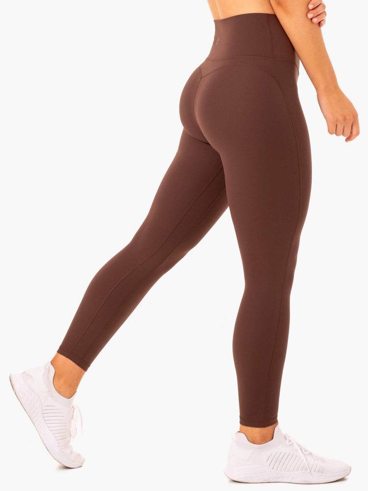 Chocolate Ryderwear Women Leggings NKD Align Women's Leggings | AU1898EX