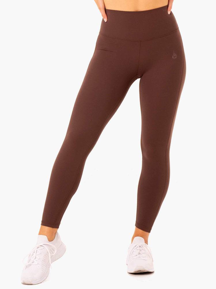 Chocolate Ryderwear Women Leggings NKD Align Women\'s Leggings | AU1898EX