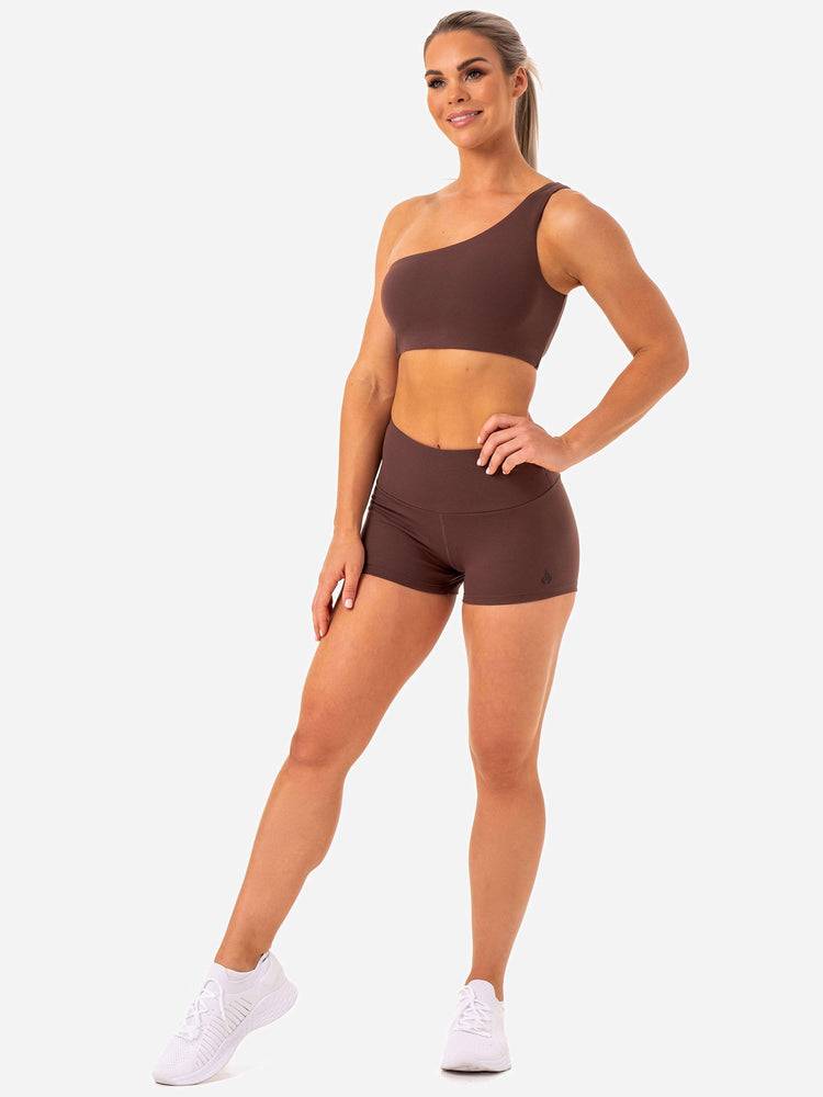 Chocolate Ryderwear Women Shorts Adapt High Waisted Scrunch Women's Shorts | AU2004TV