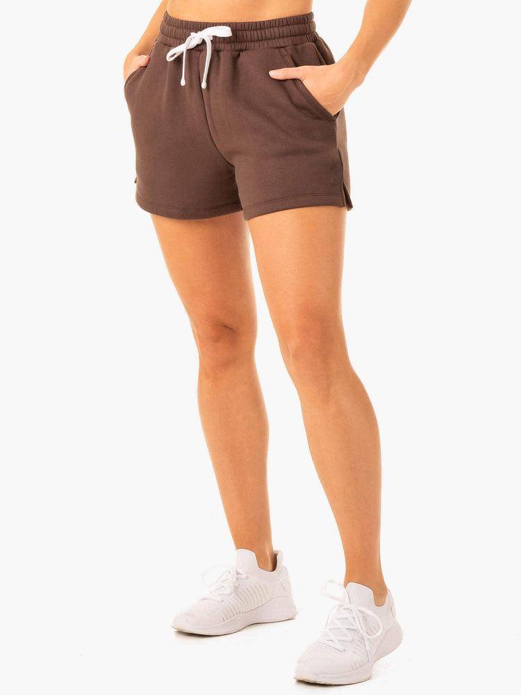 Chocolate Ryderwear Women Shorts Restore Track Women's Shorts | AU2077MA