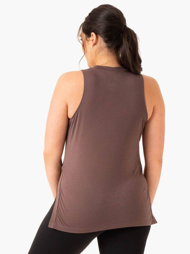 Chocolate Ryderwear Women Tanks Active Bump Women's Tanks | AU2805ZG