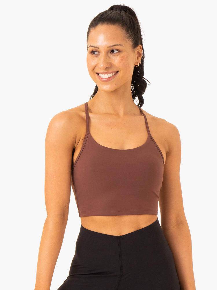 Chocolate Ryderwear Women Tanks Embody Compression Bra Women's Tanks | AU2862IS