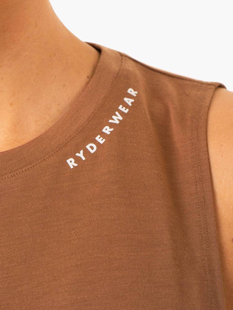 Chocolate Ryderwear Women Tanks Emerge Training Women's Tanks | AU2853NB