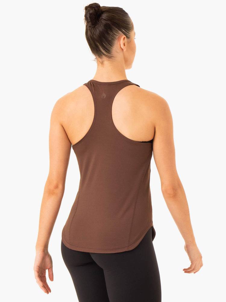 Chocolate Ryderwear Women Tanks Transform Training Women's Tanks | AU2816OR