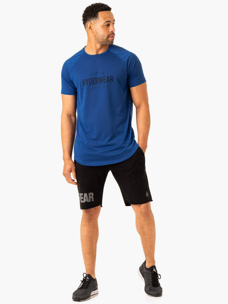 Cobalt Blue Ryderwear Men T Shirts Heritage Men's T Shirts | AU1247WY