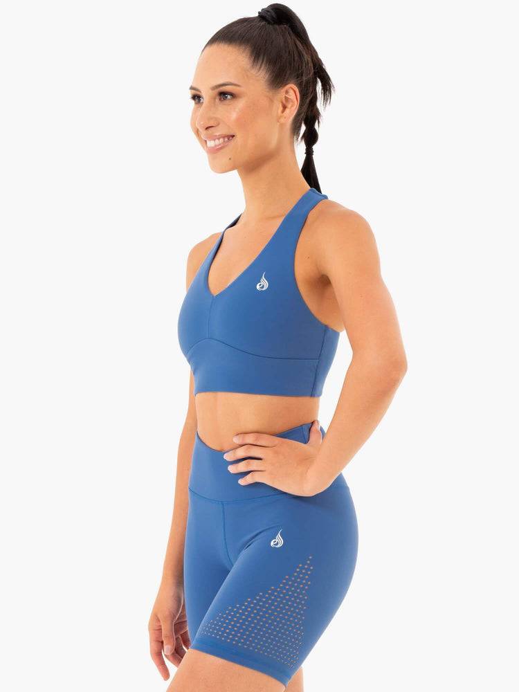 Cobalt Blue Ryderwear Women Sports Bra Impact Women's Sports Bra | AU2373TV