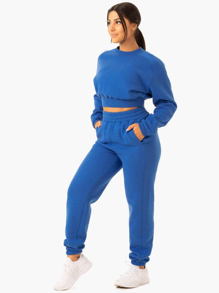 Cobalt Blue Ryderwear Women Sweaters Sideline Women's Sweaters | AU2642GL