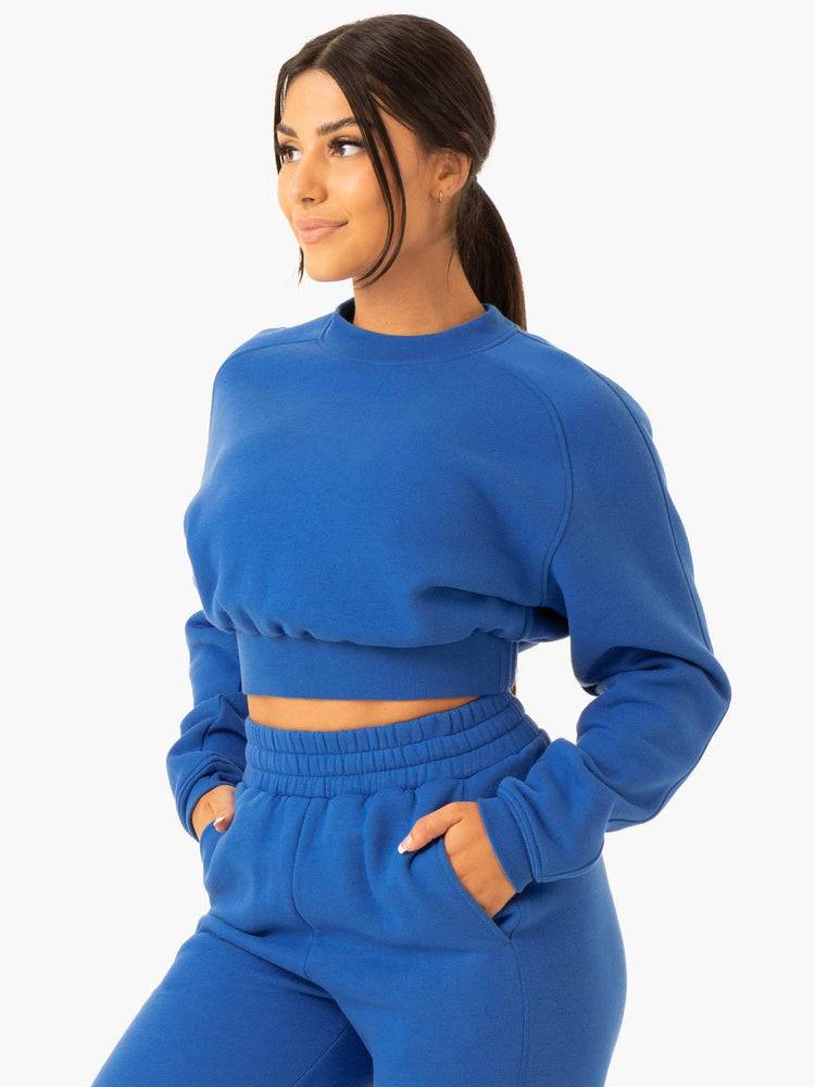 Cobalt Blue Ryderwear Women Sweaters Sideline Women\'s Sweaters | AU2642GL