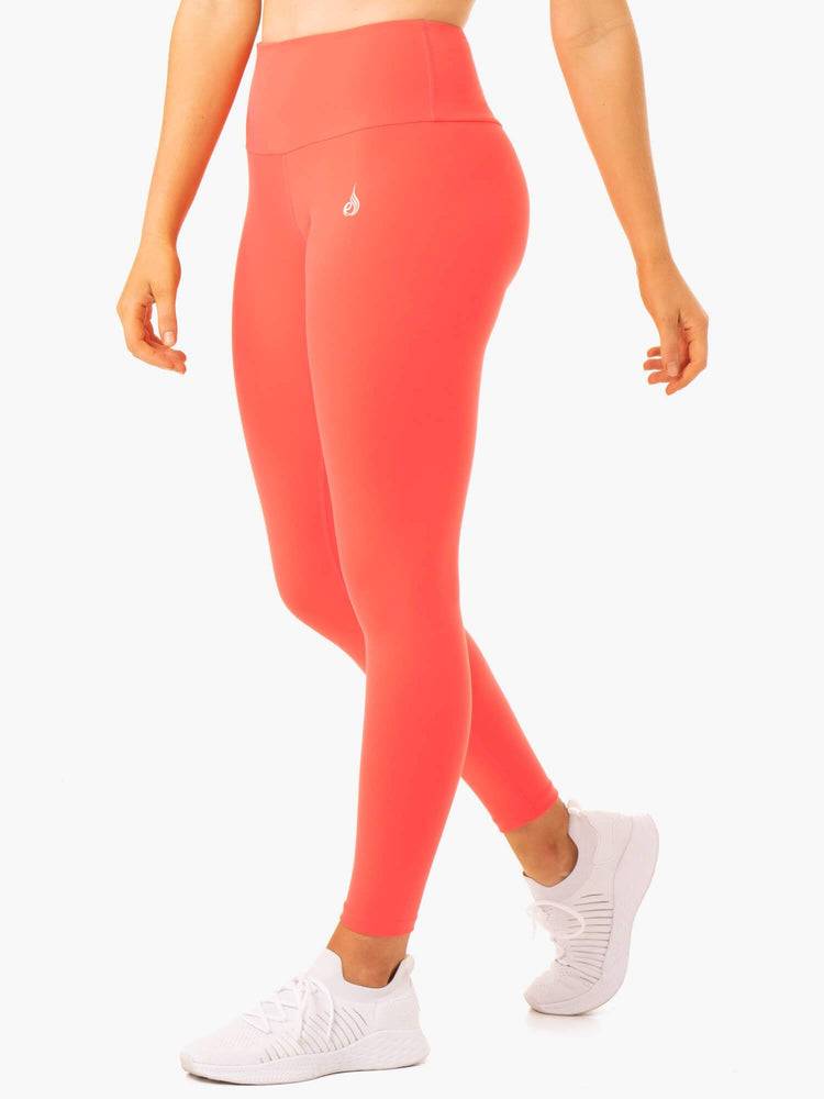 Coral Ryderwear Women Leggings Staples Scrunch Bum Women's Leggings | AU1854AP