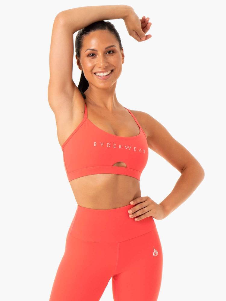 Coral Ryderwear Women Sports Bra Staples Women\'s Sports Bra | AU2370IS