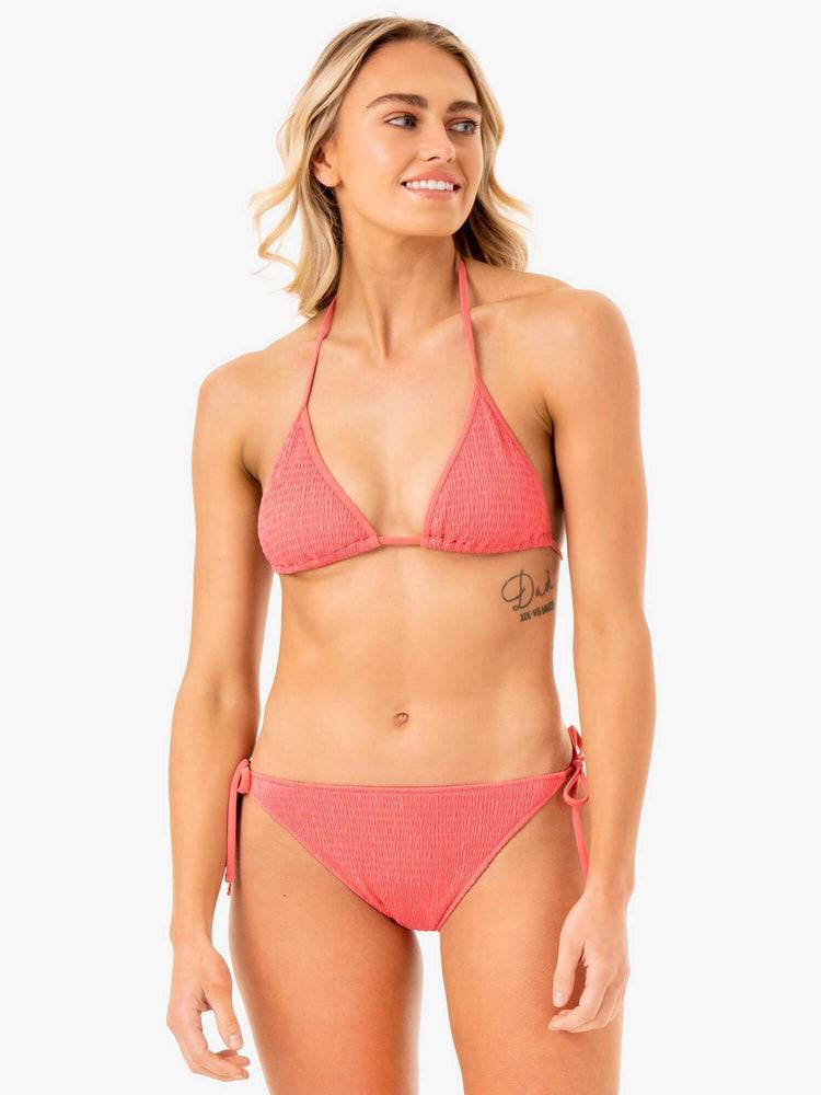 Coral Ryderwear Women Swimwear Paradise Tie Bikini Bottoms Women's Swimwear | AU2671SO