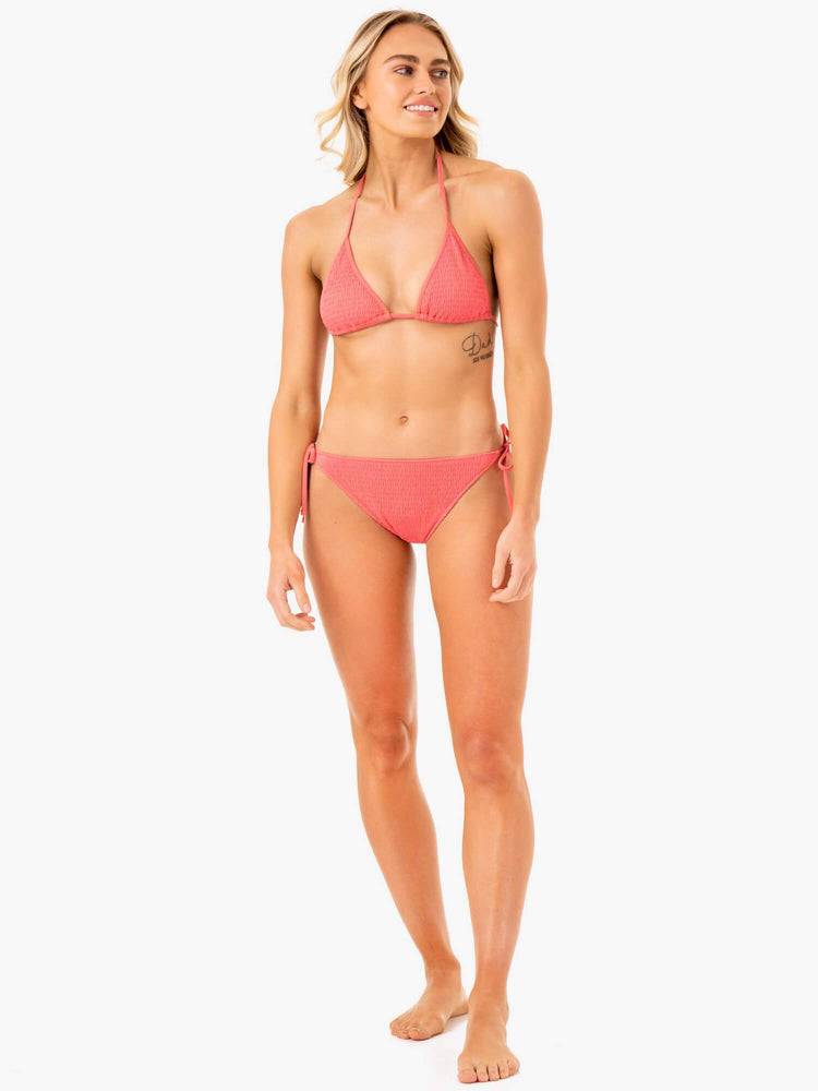 Coral Ryderwear Women Swimwear Paradise Tie Bikini Bottoms Women's Swimwear | AU2671SO