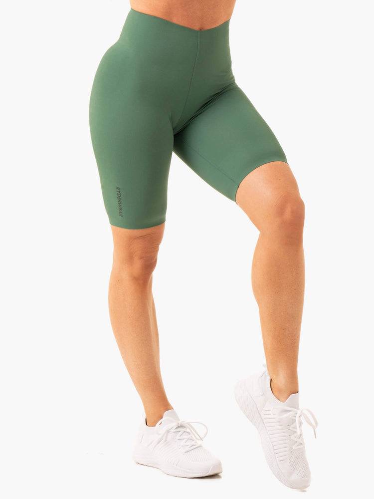 Dark Green Ryderwear Women Shorts Extend Compression Bike Women\'s Shorts | AU2062AP