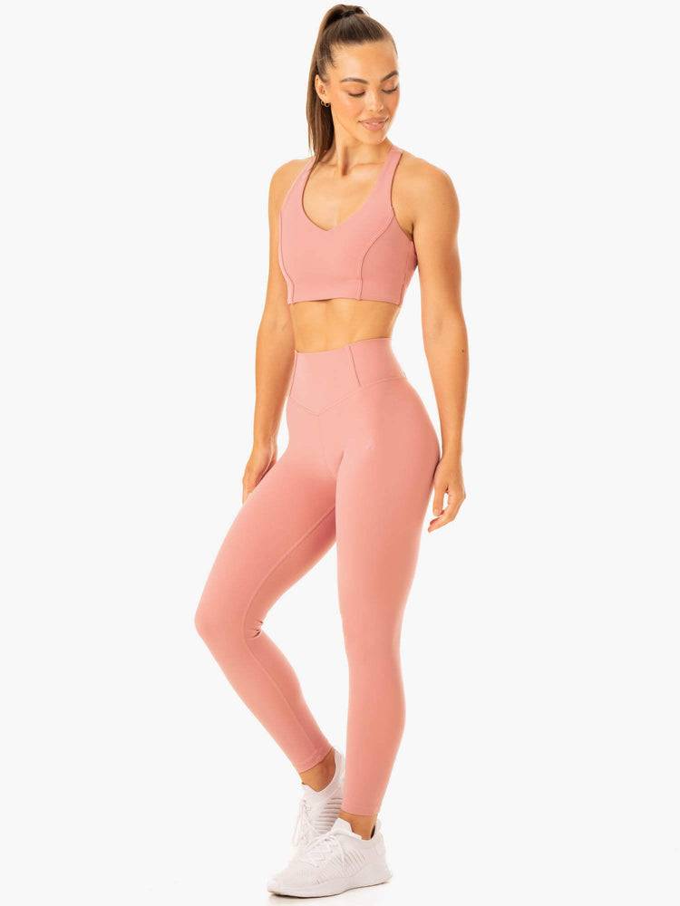 Dusty Pink Ryderwear Women Leggings Form Scrunch Bum Women's Leggings | AU1791MA