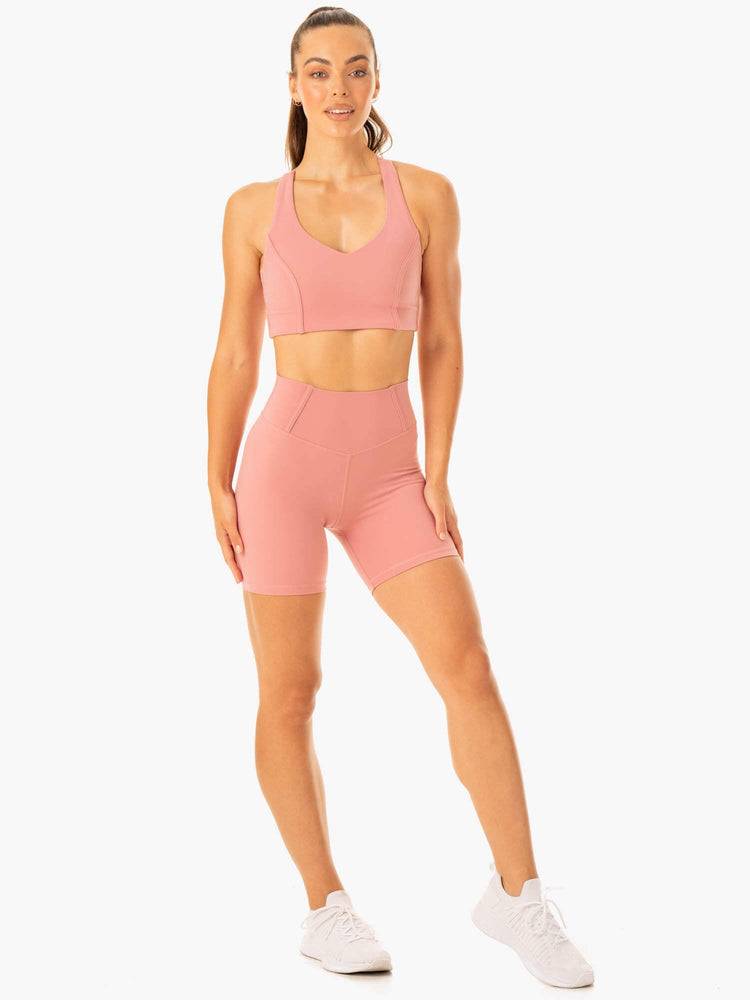 Dusty Pink Ryderwear Women Shorts Form Scrunch Bum Women's Shorts | AU2104QZ