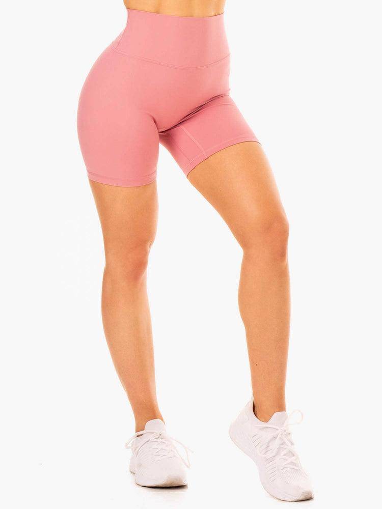 Dusty Pink Ryderwear Women Shorts NKD Refine High Waisted Women's Shorts | AU2139PQ