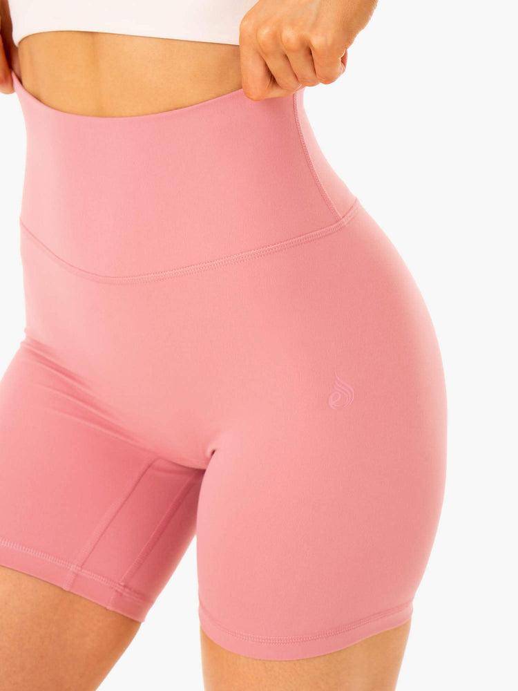 Dusty Pink Ryderwear Women Shorts NKD Refine High Waisted Women's Shorts | AU2139PQ