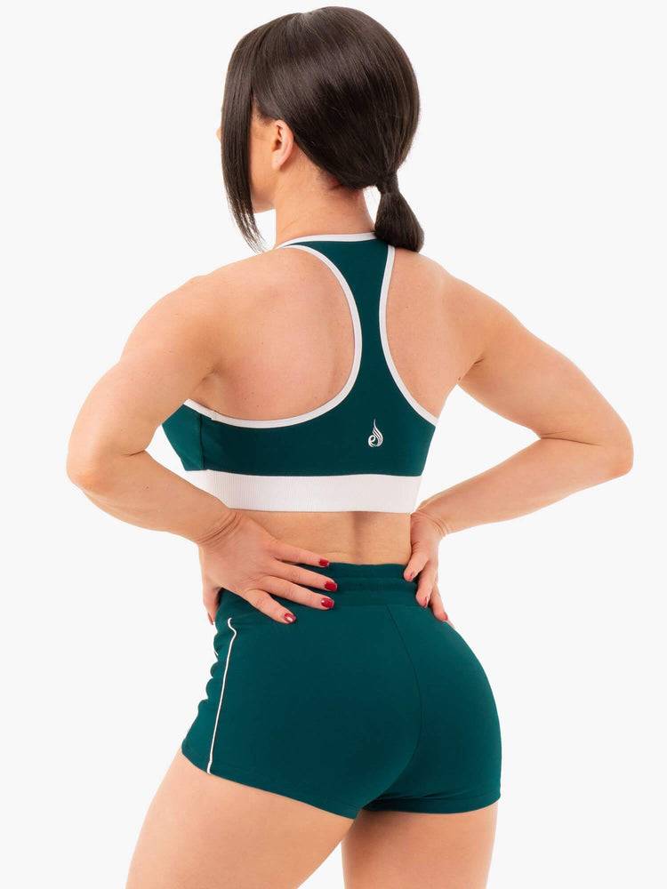 Emerald Green Ryderwear Women Sports Bra Track Women's Sports Bra | AU2453EX