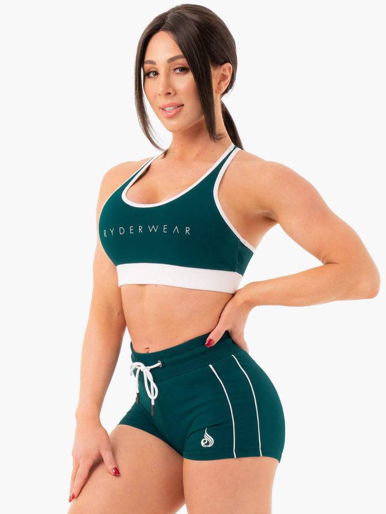 Emerald Green Ryderwear Women Sports Bra Track Women's Sports Bra | AU2453EX