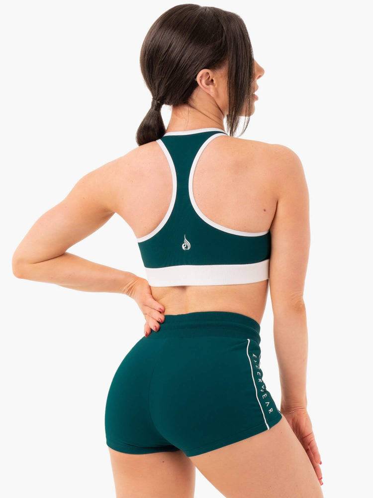 Emerald Green Ryderwear Women Sports Bra Track Women's Sports Bra | AU2453EX