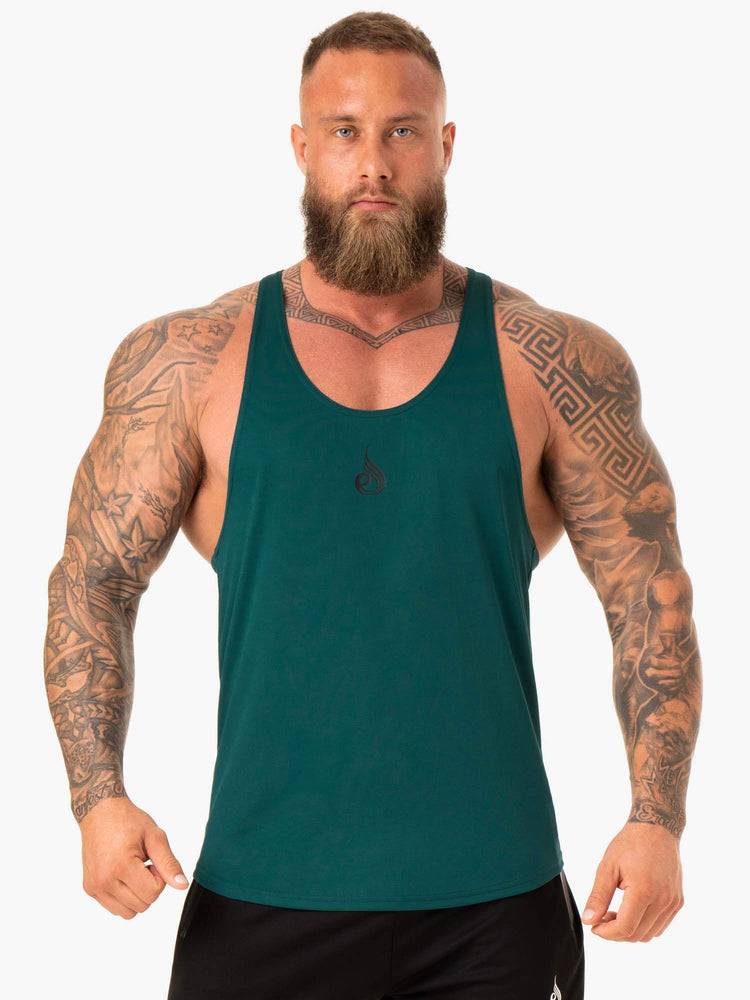 Emerald Ryderwear Men Gym Stringers Define Mesh T-Back Men\'s Gym Stringers | AU1513IS