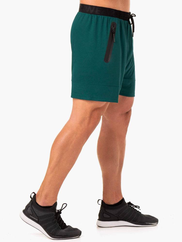 Emerald Ryderwear Men Shorts Action Mesh Men's Shorts | AU1341KI