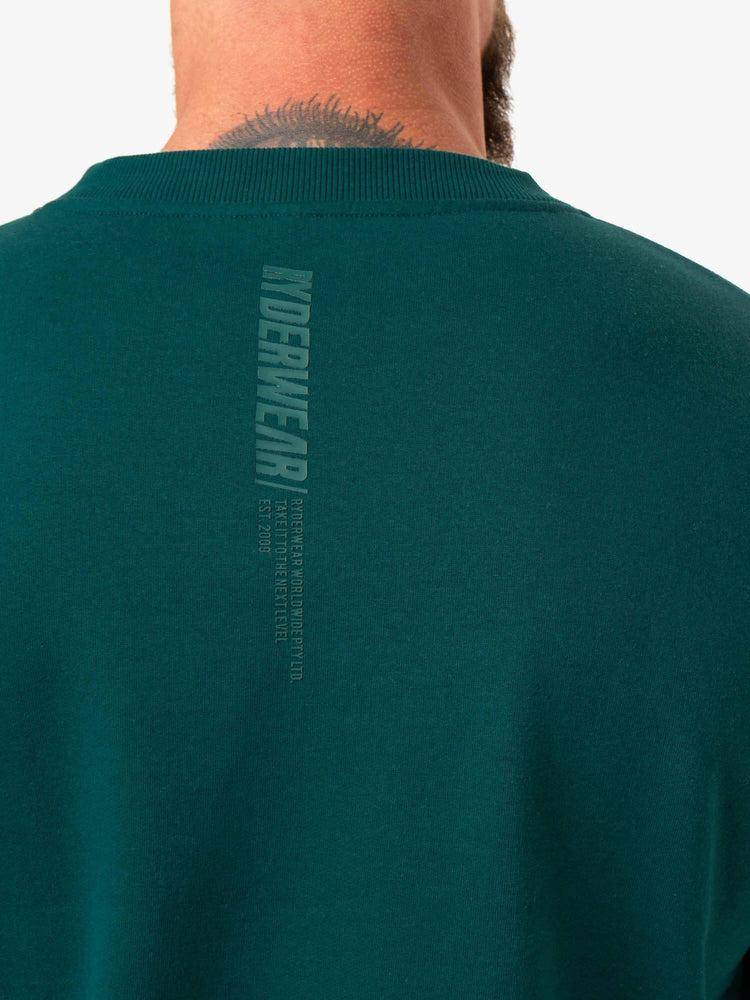 Emerald Ryderwear Men Sweaters Reset Fleece Crew Neck Men's Sweaters | AU1334AP