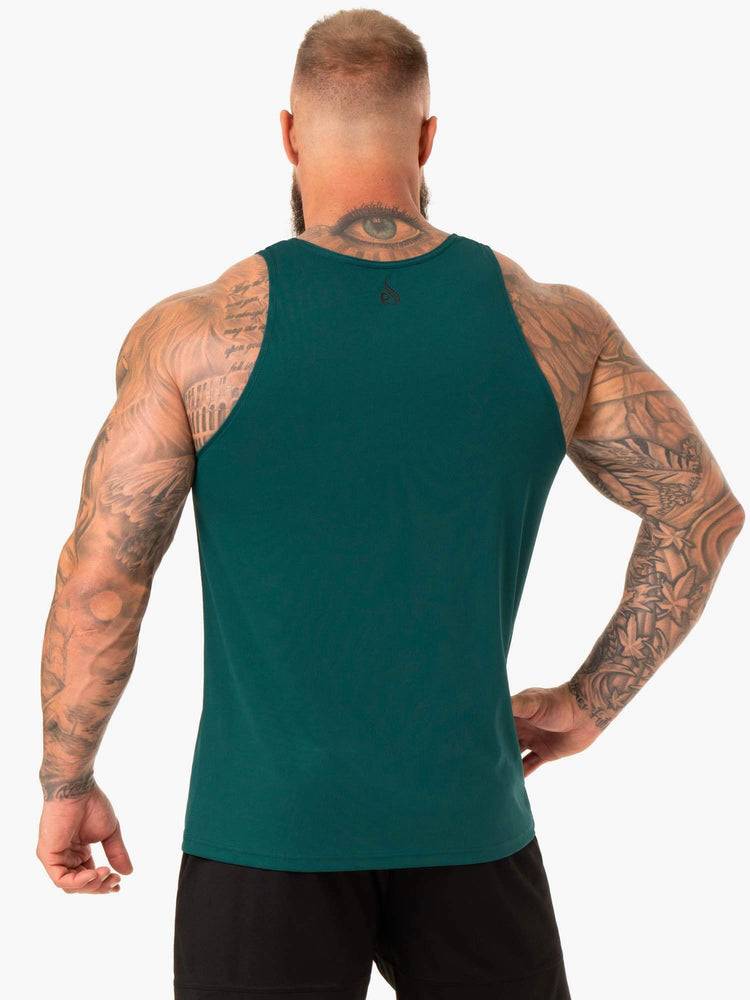 Emerald Ryderwear Men Tanks Heighten Mesh Regular Tank Men's Tanks | AU1121YU