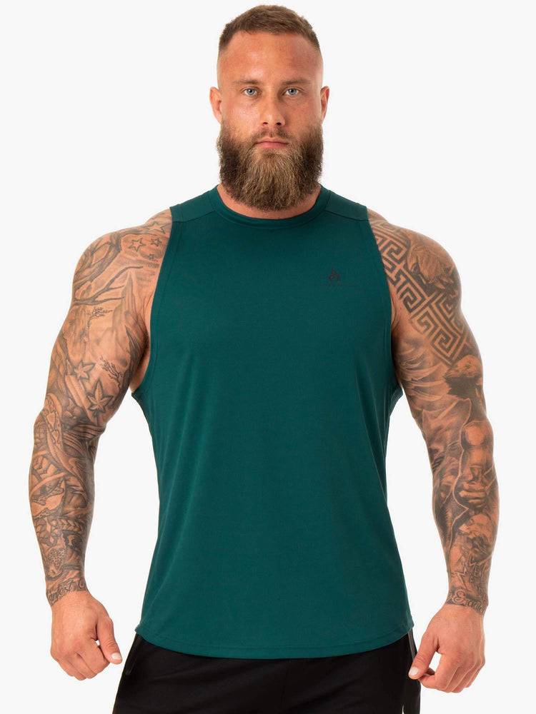 Emerald Ryderwear Men Tanks Lift Mesh Baller Tank Men\'s Tanks | AU1144EX