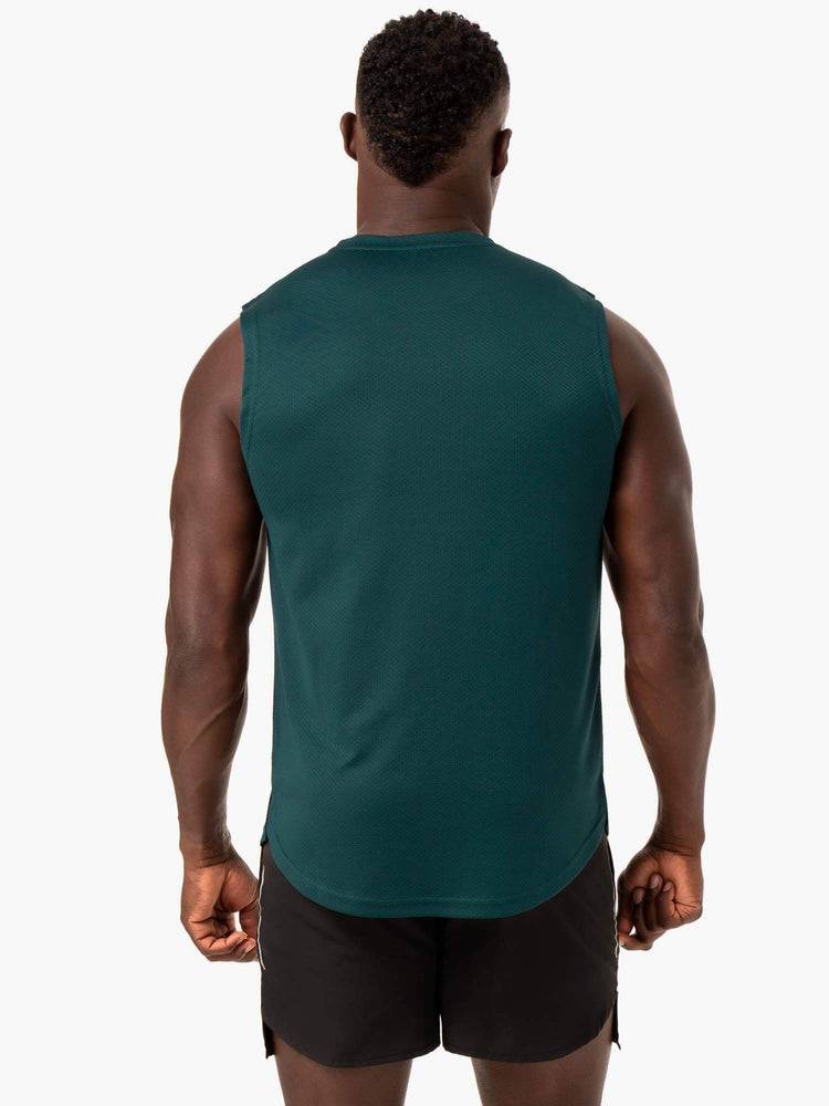 Emerald Ryderwear Men Tanks Reflex Mesh Baller Tank Men's Tanks | AU1174UT