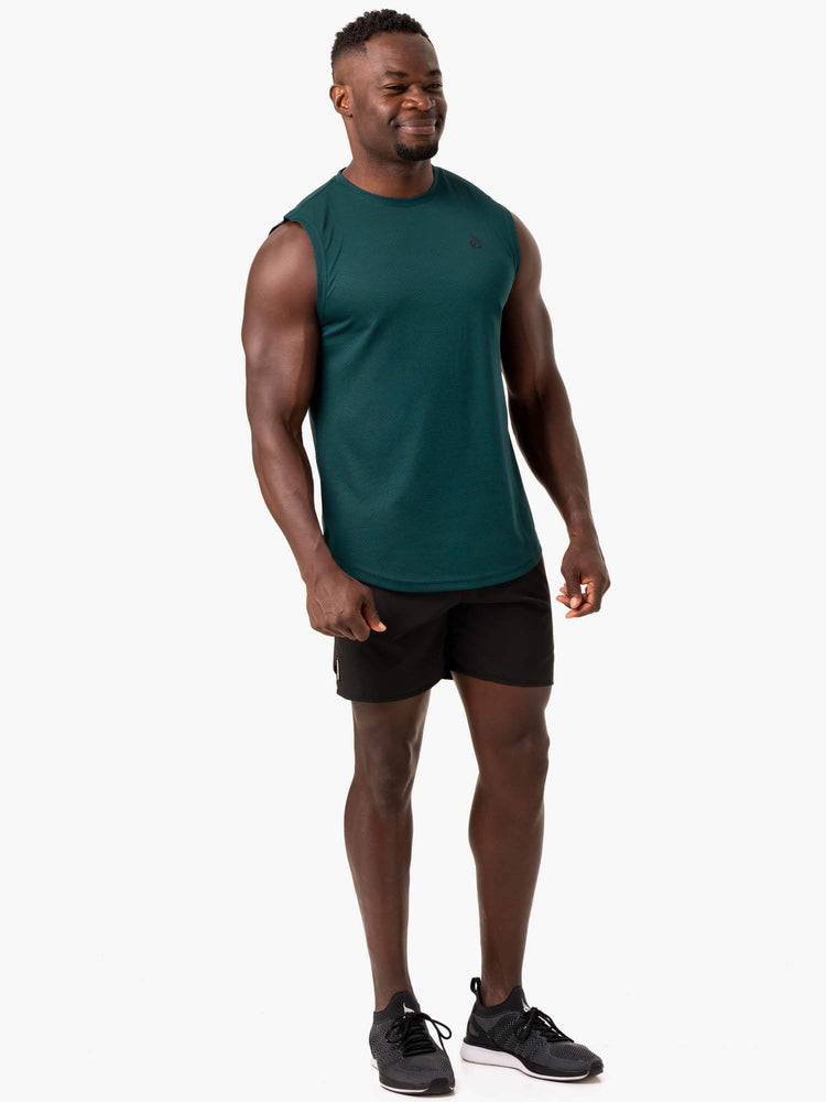 Emerald Ryderwear Men Tanks Reflex Mesh Baller Tank Men's Tanks | AU1174UT