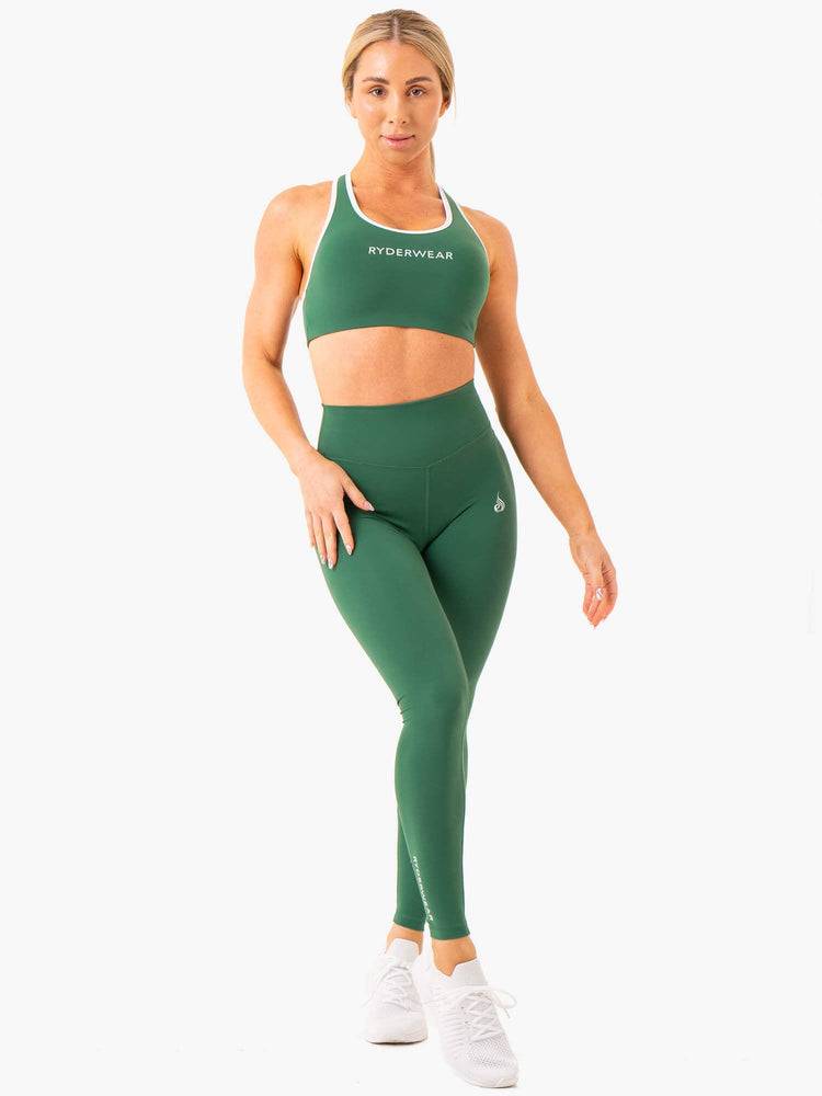 Emerald Ryderwear Women Leggings Frequency High Waisted Women's Leggings | AU1835KI