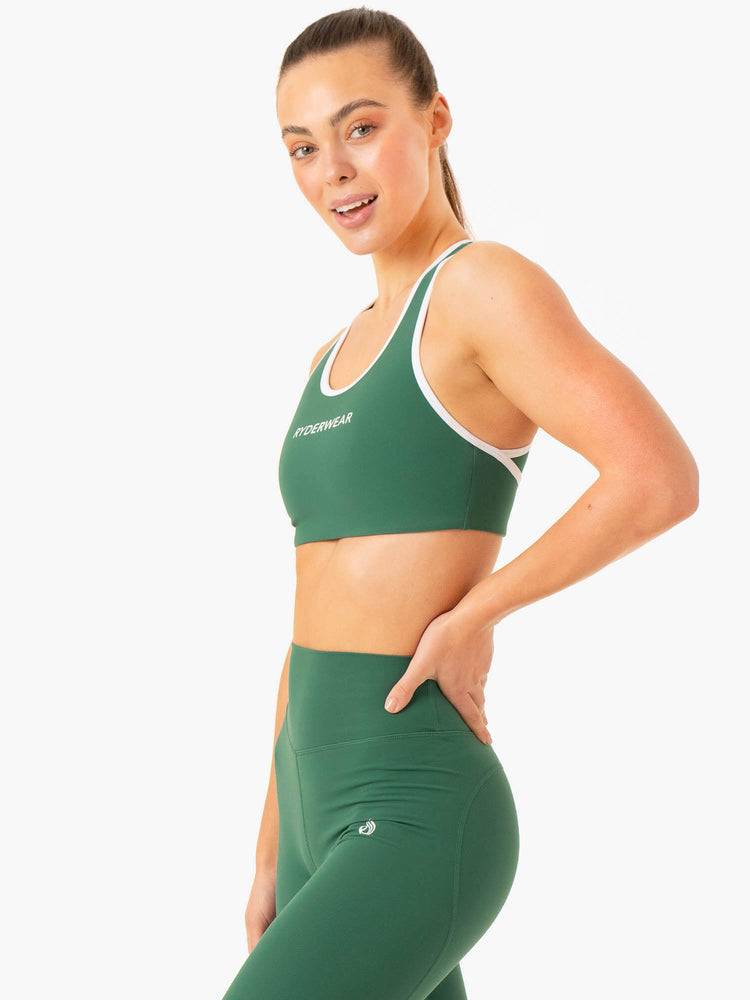 Emerald Ryderwear Women Sports Bra Frequency High Impact Women's Sports Bra | AU2261WY