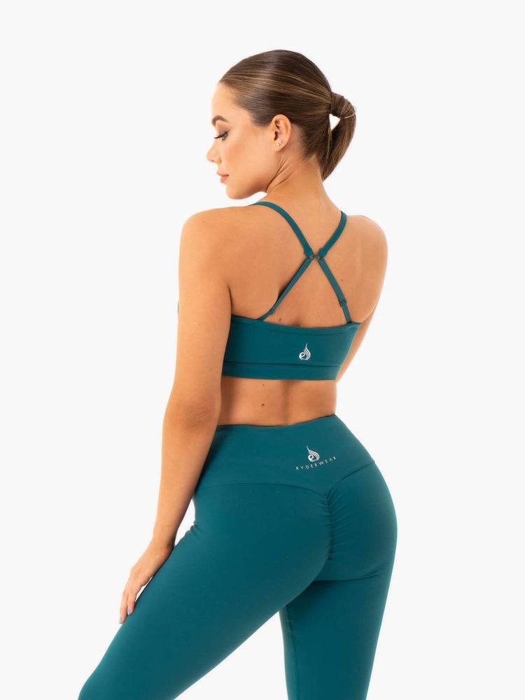 Emerald Ryderwear Women Sports Bra Staples Women's Sports Bra | AU2432BC