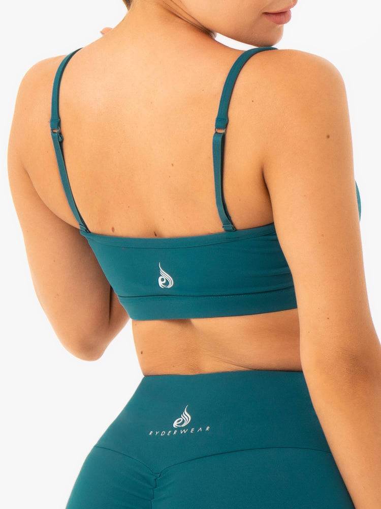 Emerald Ryderwear Women Sports Bra Staples Women's Sports Bra | AU2432BC