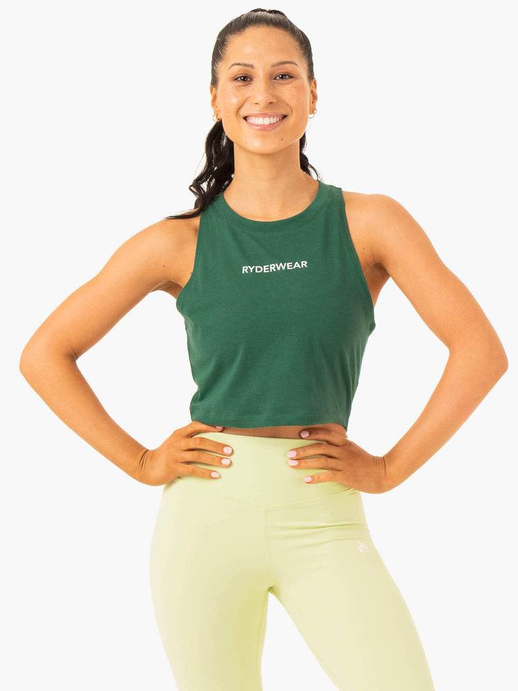 Emerald Ryderwear Women Tanks Frequency Women\'s Tanks | AU2807KI