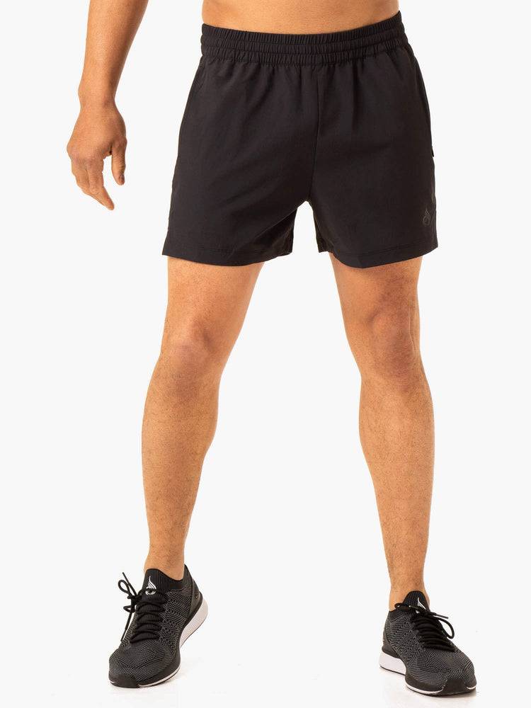 Faded Black Ryderwear Men Shorts Vital Gym Men's Shorts | AU1417HK