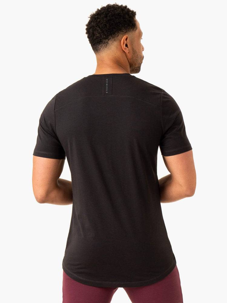 Faded Black Ryderwear Men T Shirts Vital Men's T Shirts | AU1302TV