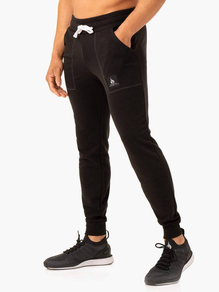 Faded Black Ryderwear Men Track Pants Vital Men's Track Pants | AU1054JJ