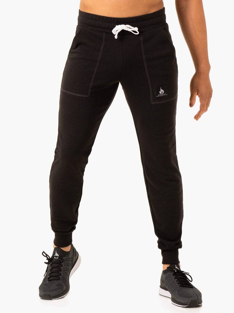 Faded Black Ryderwear Men Track Pants Vital Men\'s Track Pants | AU1054JJ