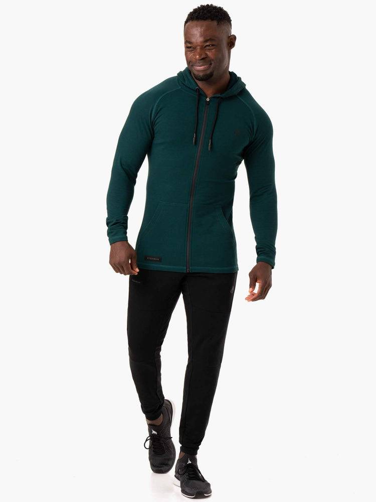 Forest Green Ryderwear Men Jackets Endurance Zip Up Men's Jackets | AU1428QZ